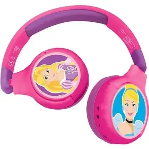 Lexibook Princezny Sluchátka 2v1 Bluetooth®  s bezpečnou hlasitostí pro děti