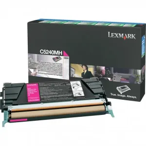 LEXMARK C5240MH - originální toner, purpurový, 5000 stran