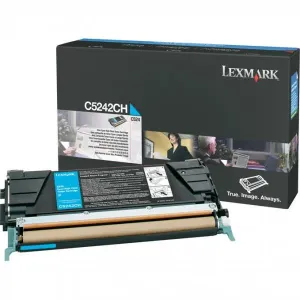 LEXMARK C5242CH - originální toner, azurový, 5000 stran