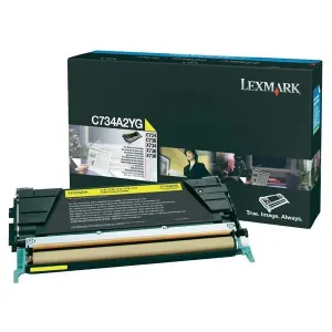 LEXMARK C734A2YG - originální toner, žlutý, 6000 stran