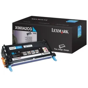 LEXMARK X560A2CG - originální toner, azurový, 4000 stran