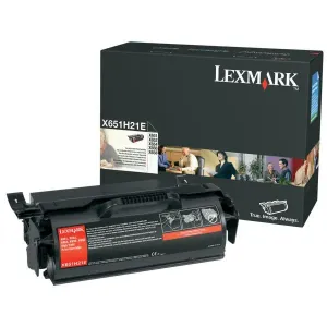 LEXMARK X651H21E - originální toner, černý, 25000 stran