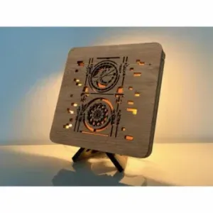Li-Go Orloj lampa 19x19cm , Barva dřeva dub B
