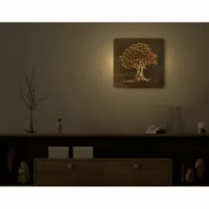 Li-Go Dub světelný obraz 42x42cm , Barva dřeva dub B