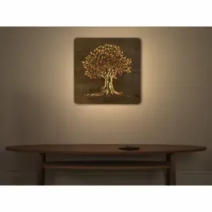 Li-Go Dub světelný obraz 62x62cm , Barva dřeva dub B