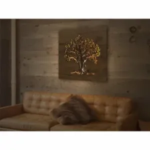 Li-Go Lípa světelný obraz 62x62cm , Barva dřeva dub B