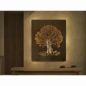 Li-Go Lípa světelný obraz 90x110cm , Barva dřeva dub B