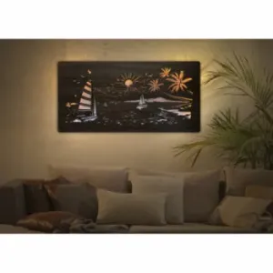 Li-Go Moře světelný obraz 120x60cm , Barva dřeva dub B