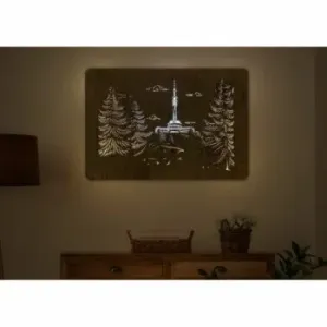 Li-Go Praděd světelný obraz 90x62cm , Barva dřeva dub B