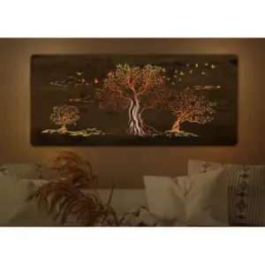 Li-Go Tři olivy světelný obraz 120x60cm , Barva dřeva dub B