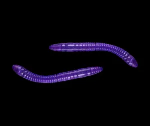 Libra Lures Fatty D’Worm Purple with Glitter - D’Worm 6,5cm 10ks