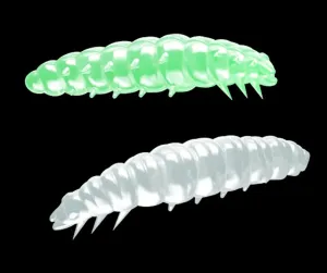 Libra Lures Larva Glow UV green - 4,5cm 8ks
