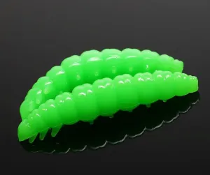 Libra Lures Larva Hot Green - 3,5cm 12ks