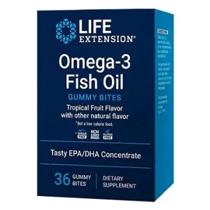 Life Extension Omega-3 Fish Oil Gummy Bites, 36 Gummies