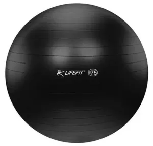 LifeFit Anti-Burst 75 cm, černý gymnastický míč