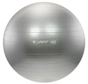 LifeFit Anti-Burst 85 cm, stříbrný gymnastický míč