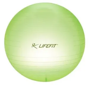 LifeFit Transparent 65 cm, sv. zelený gymnastický míč
