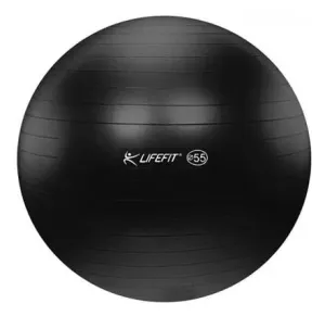LifeFit Anti-Burst 55 cm, černý gymnastický míč
