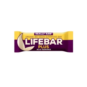 Lifefood Lifebar Plus tyčinka acai s banánem BIO RAW 47g