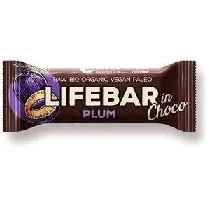 Lifefood Lifebar InChoco Švestková Raw BIO 40 g