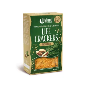 Lifefood Life Crackers Rozmarýnové BIO RAW 90 g #1158583