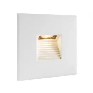Kryt na vestavné svítidlo do stěny čtvercový otvor, bílý - LIGHT IMPRESSIONS