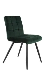 Sametová tmavě zelená jídelní židle OLIVE - 44*82*50 cm 6740581