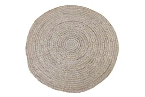 Přírodně hnědý jutový kulatý koberec Irbi - Ø 120 cm 6838833