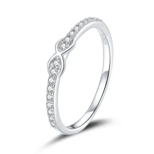 Linda's Jewelry Stříbrný prsten Infinite Nekonečno Ag 925/1000 IPR066 Velikost: 52