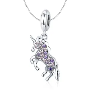Linda's Jewelry Stříbrný náhrdelník Hvězdný Jednorožec Ag 925/1000 INH103