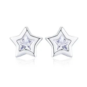 Linda's Jewelry Stříbrné náušnice Zářivé Hvězdy Ag 925/1000 IN262