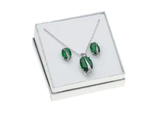 Linda's Jewelry Zvýhodněná sada šperků bižuterie Smaragd IS003
