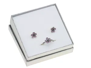 Linda's Jewelry Zvýhodněná sada šperků Flower Pink  INS007