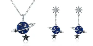 Linda's Jewelry Zvýhodněná sada šperků Měsíc a Hvězdy Ag 925/1000 IS055