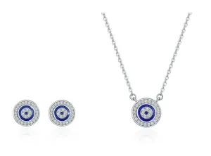 Linda's Jewelry Zvýhodněná sada šperků Modré Oko Moudrosti Ag 925/1000 IS052