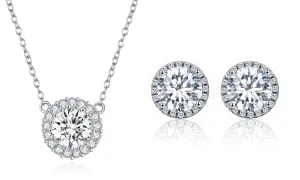 Linda's Jewelry Zvýhodněná sada šperků se zirkony Shiny Circle Ag 925/1000 IS020