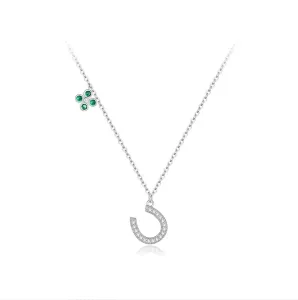 Linda's Jewelry Stříbrný náhrdelník Lucky Podkova Ag 925/1000 INH072