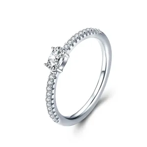 Linda's Jewelry Stříbrný prsten Camilla s oválným zirkonem Ag 925/1000 IPR082 Velikost: 52