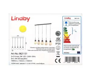 Lindby Lindby - LED Stmívatelný lustr na lanku BADO 5xLED/5W/230V