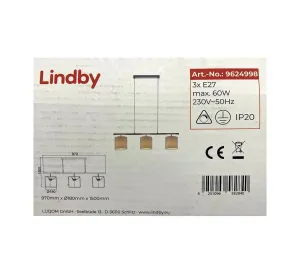 Lindby Lindby - Lustr na lanku ZALIA 3xE27/60W/230V