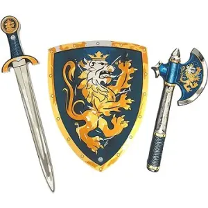 Liontouch Rytířský set, modrý - Meč, štít, sekera