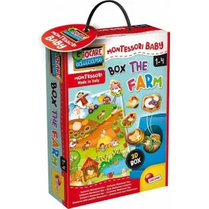 LISCIANIGIOCH - Montessori Baby Box The Farm - Vkládačka Farma