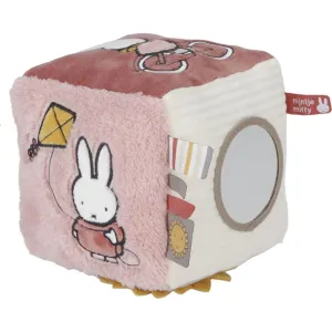 LITTLE DUTCH - Kocka textilný králiček Miffy Fluffy Pink