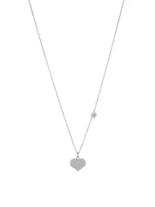 Liu Jo Půvabný ocelový náhrdelník se srdíčky Brilliant LJ1637