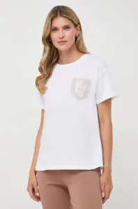 Bavlněné tričko Liu Jo bílá barva