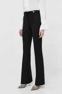 Kalhoty Liu Jo dámské, černá barva, zvony, high waist #6087928