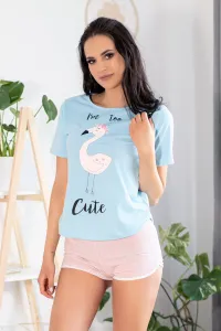 Dámské pyžamo Cute Flamant - LivCo Corsetti L/XL Modrá