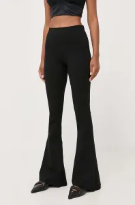 Kalhoty Liviana Conti dámské, černá barva, zvony, high waist