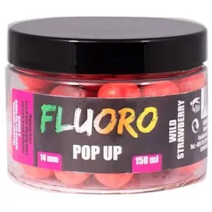 LK Baits Pop-Up Fluoro Boilies Wild Strawberry 150 ml 14 mm