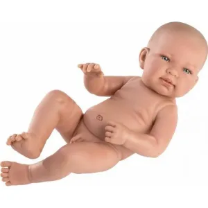 Llorens 73801 New Born Chlapeček - realistická panenka miminko s celovinylovým tělem - 40 cm